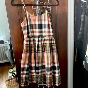 Madewell Madras Mini Dress